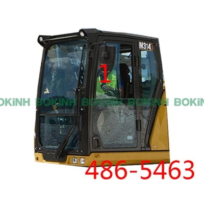 486-5463 CATERPILLAR Kabin Camı Sol Eğimli Yan Konum NO.1 Temperli Cam